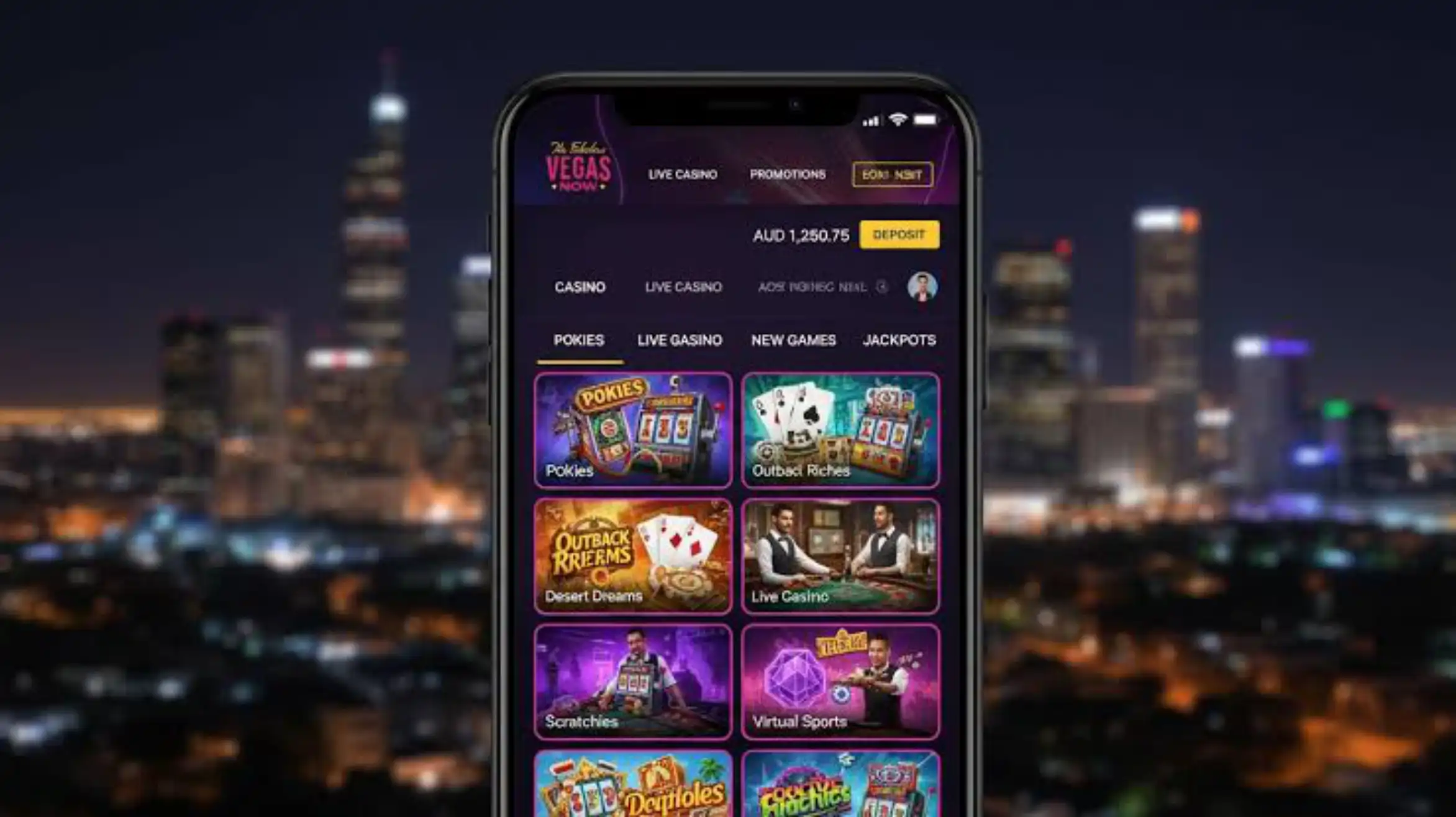 VegasNow Casino App-Screenshot